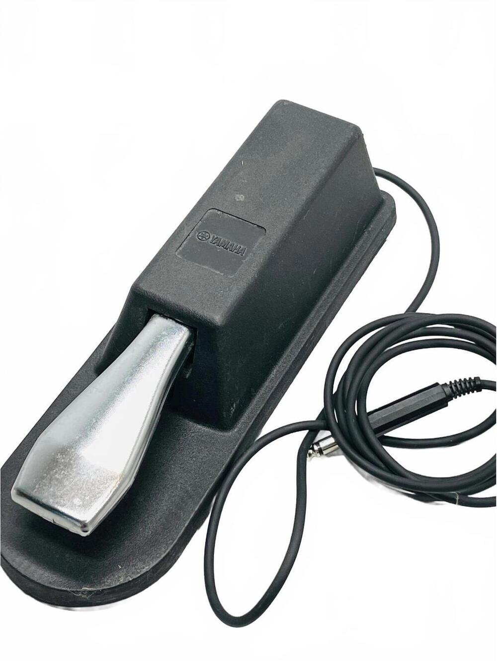 Yamaha Piano Sustain Foot Pedal Black Silver Foot Pedal for Keyboard UNTESTED